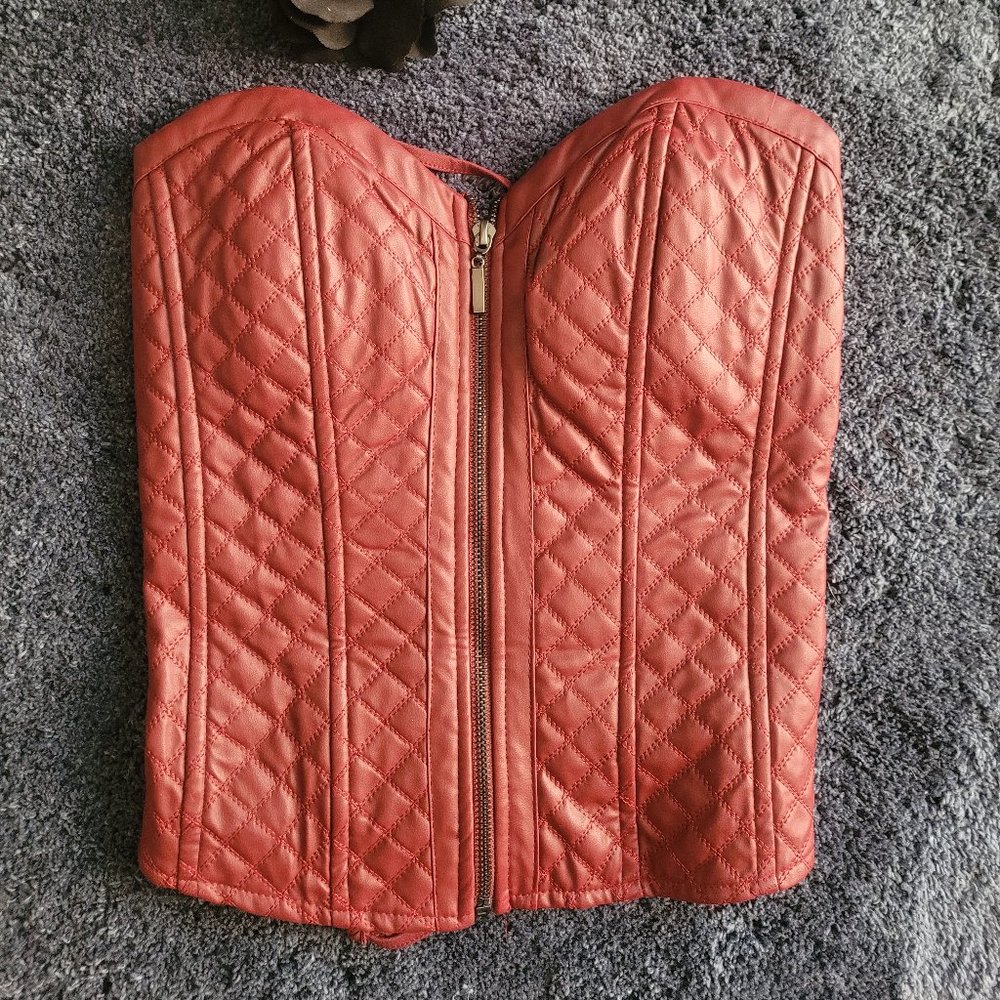 Bustier zip up top